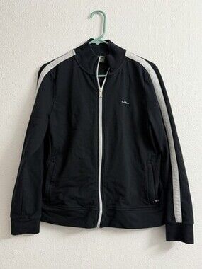 Lauren Ralph Lauren LRL Active Track Jacket Stretch Black Full Zip Women’s L